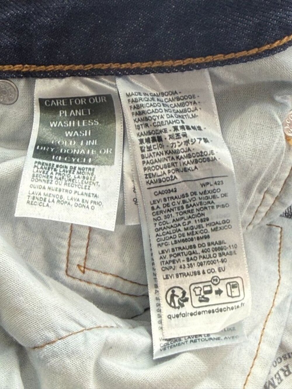 Levi's Women's 501 90s Western Jeans Button Fly Dark Indigo Classic Size W27xL30 - Picture 11 of 15